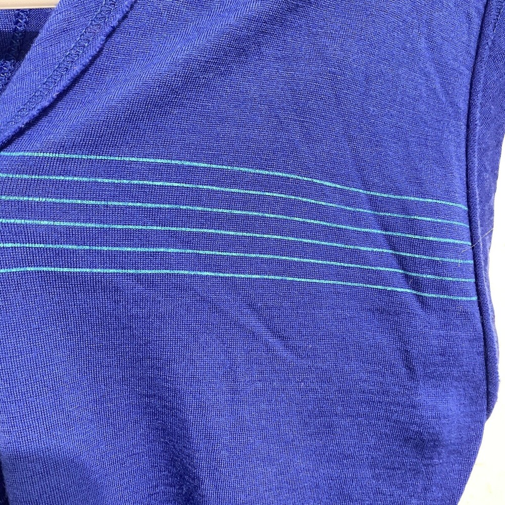 Icebreaker Womens Villa Dress Merino Wool Pullover Sleeveless V-Neck Blue Size M - Picture 5 of 11